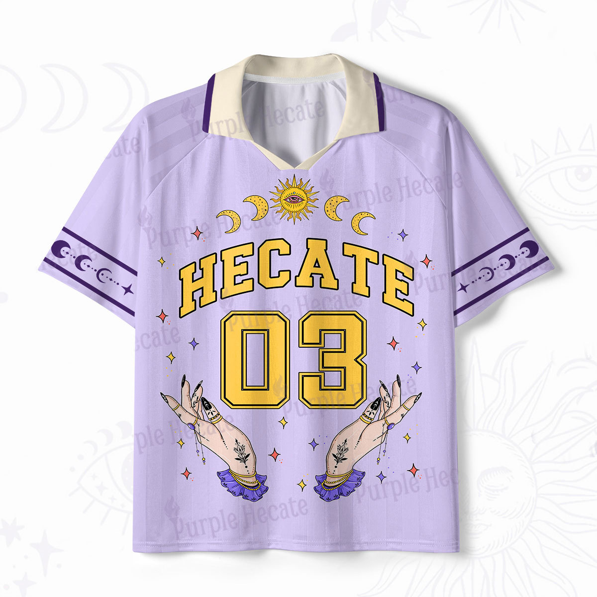 Purplehecate Hecate Moonlight Sorcery Polo Collar Unisex Jersey