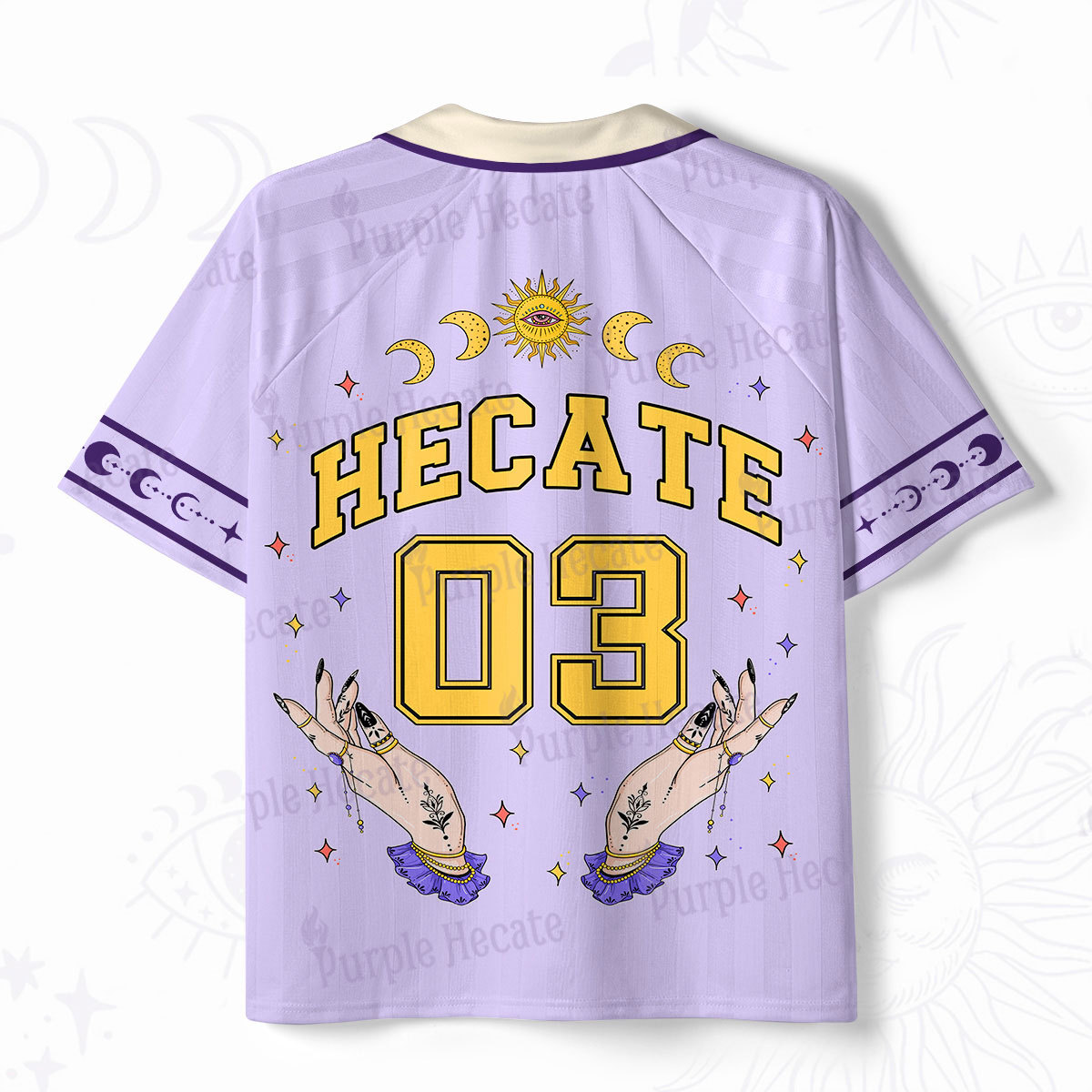 Purplehecate Hecate Moonlight Sorcery Polo Collar Unisex Jersey
