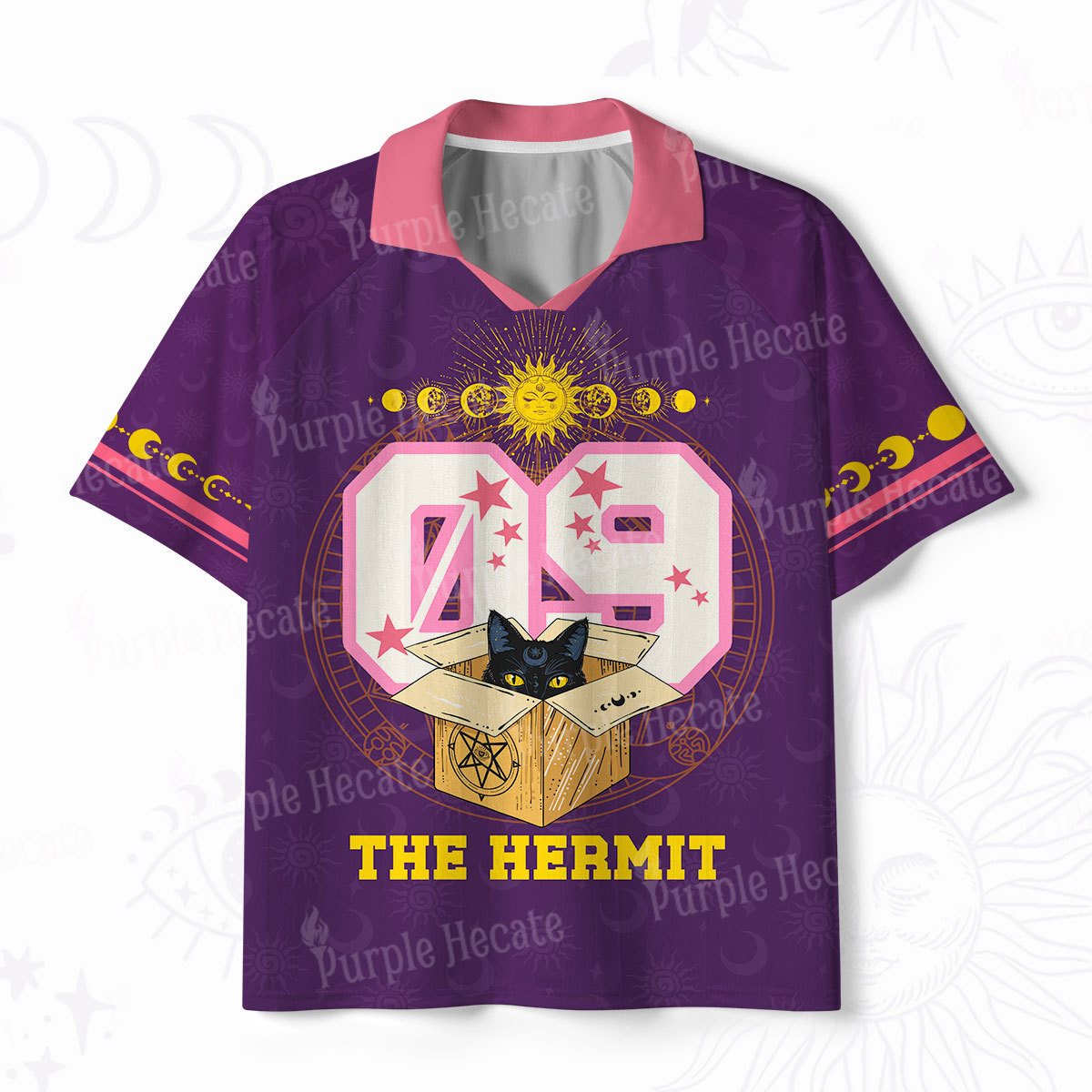 Purplehecate The Hermit The Recluse in the Box Polo Collar Unisex Jersey