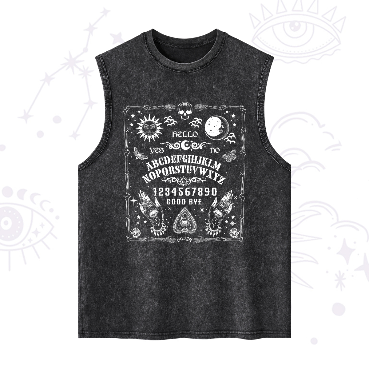 Purplehecate Ouija Board Washed Tank