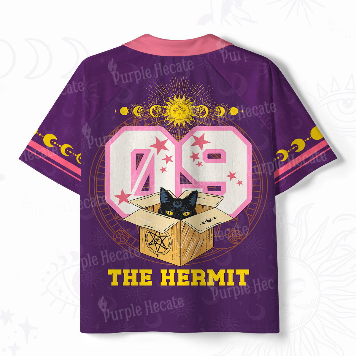 Purplehecate The Hermit The Recluse in the Box Polo Collar Unisex Jersey