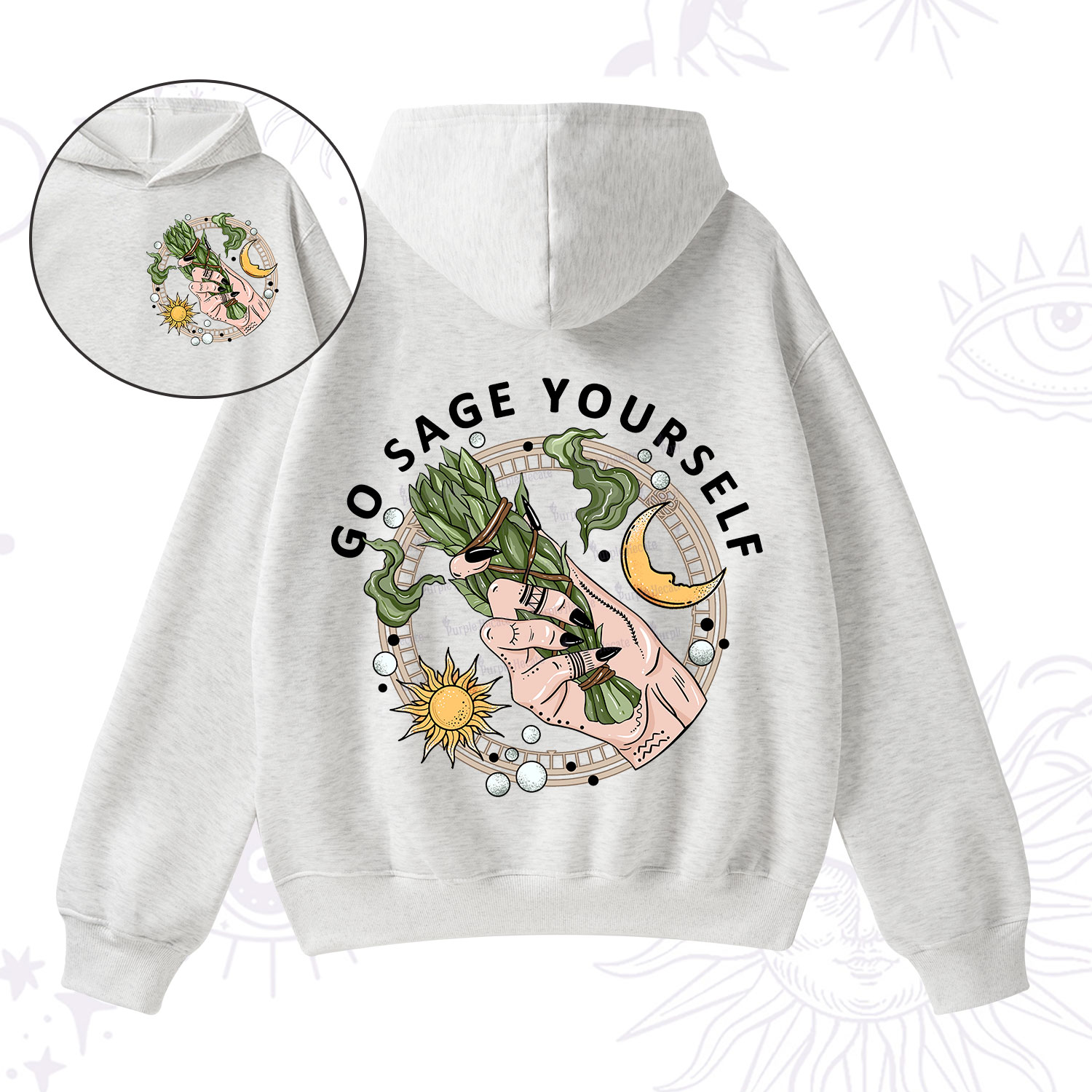Purplehecate Go Sage Yourself Fleece Hoodie Suit