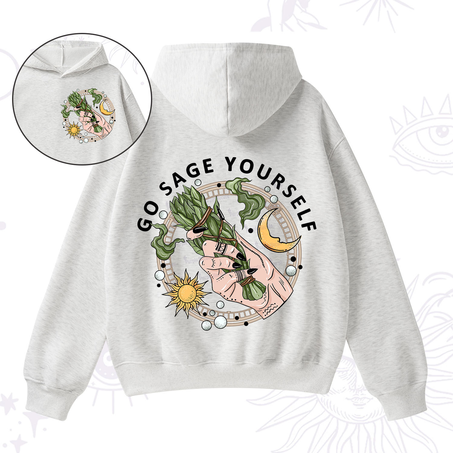 Purplehecate Go Sage Yourself Fleece Hoodie Suit