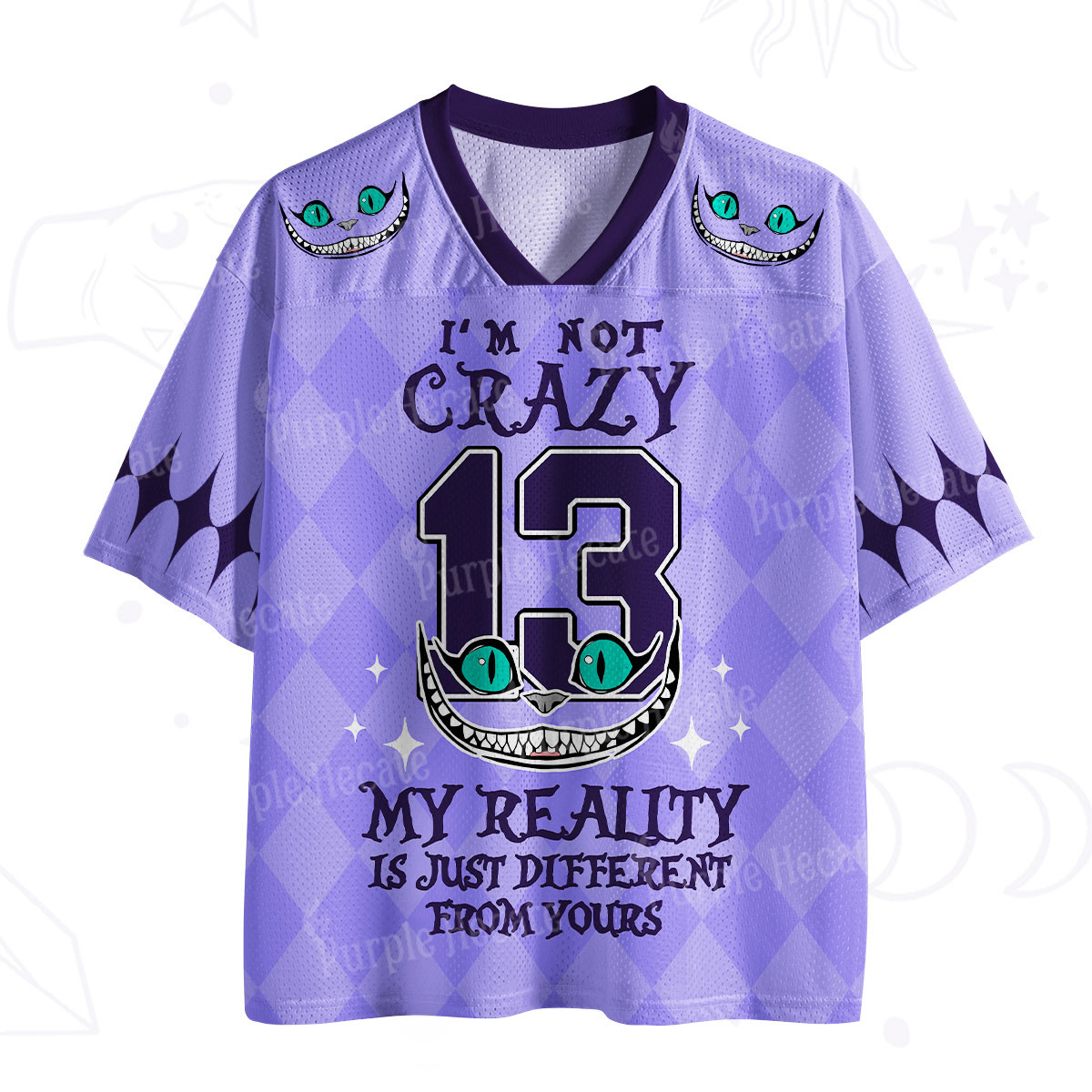 Purplehecate  I'm Not Crazy My Reality Is Just Different From Yours Mesh Jersey
