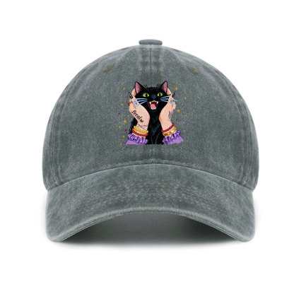 Purplehecate Feral Cat Magic Baseball Cap