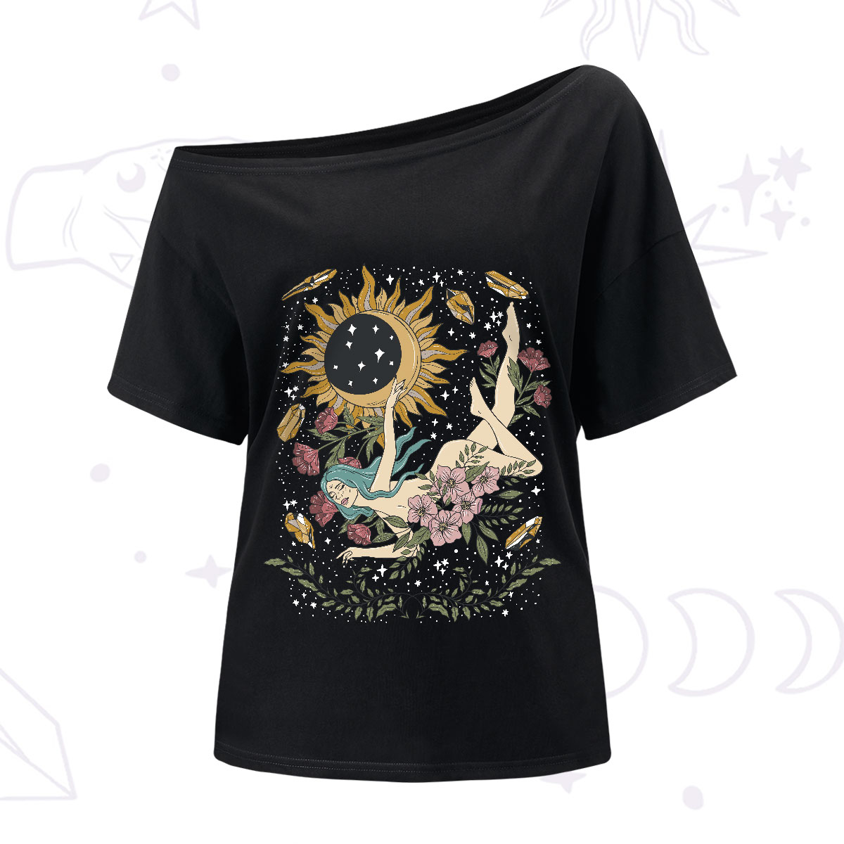 Purplehecate My Girl Your Day Will Come One-Shoulder T-Shirt