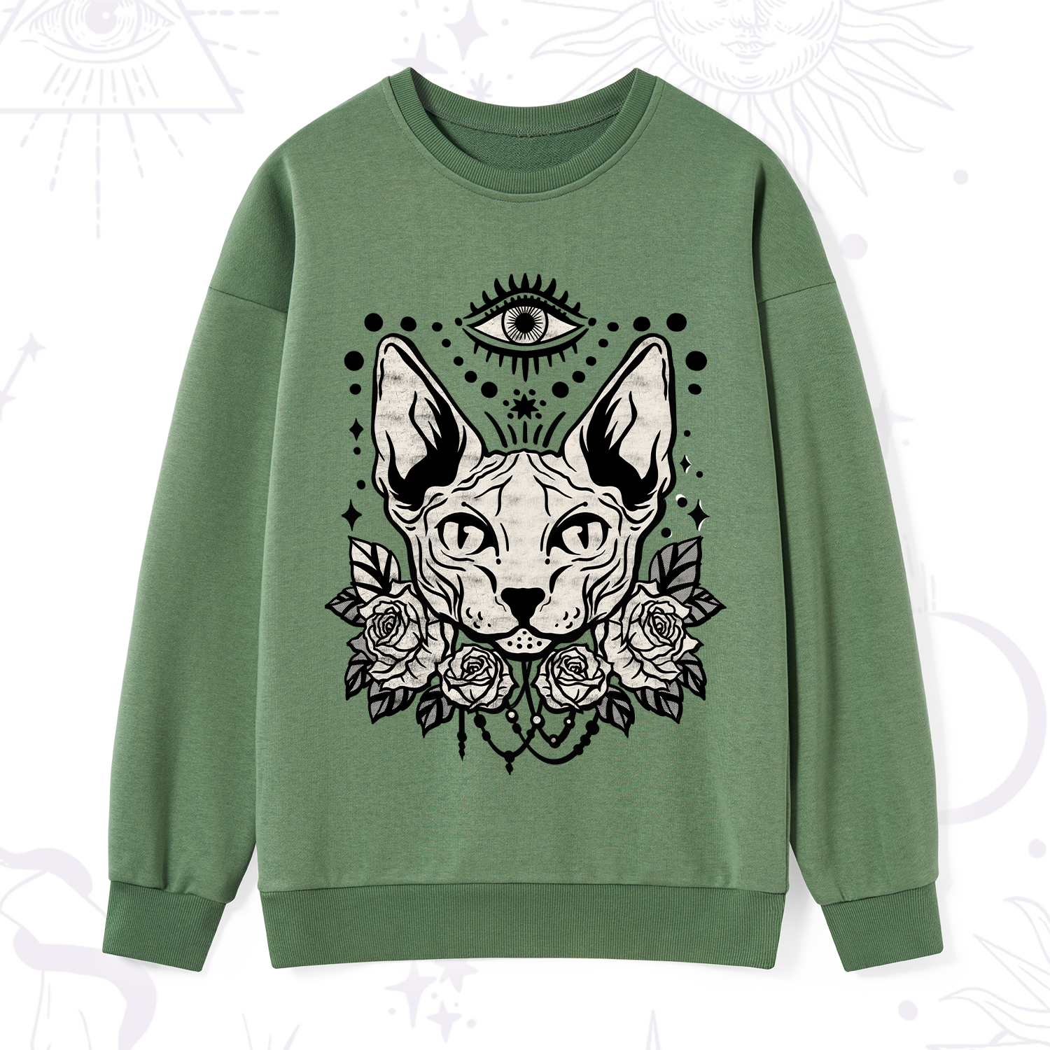 Purplehecate Mystical Cat Sweatshirt