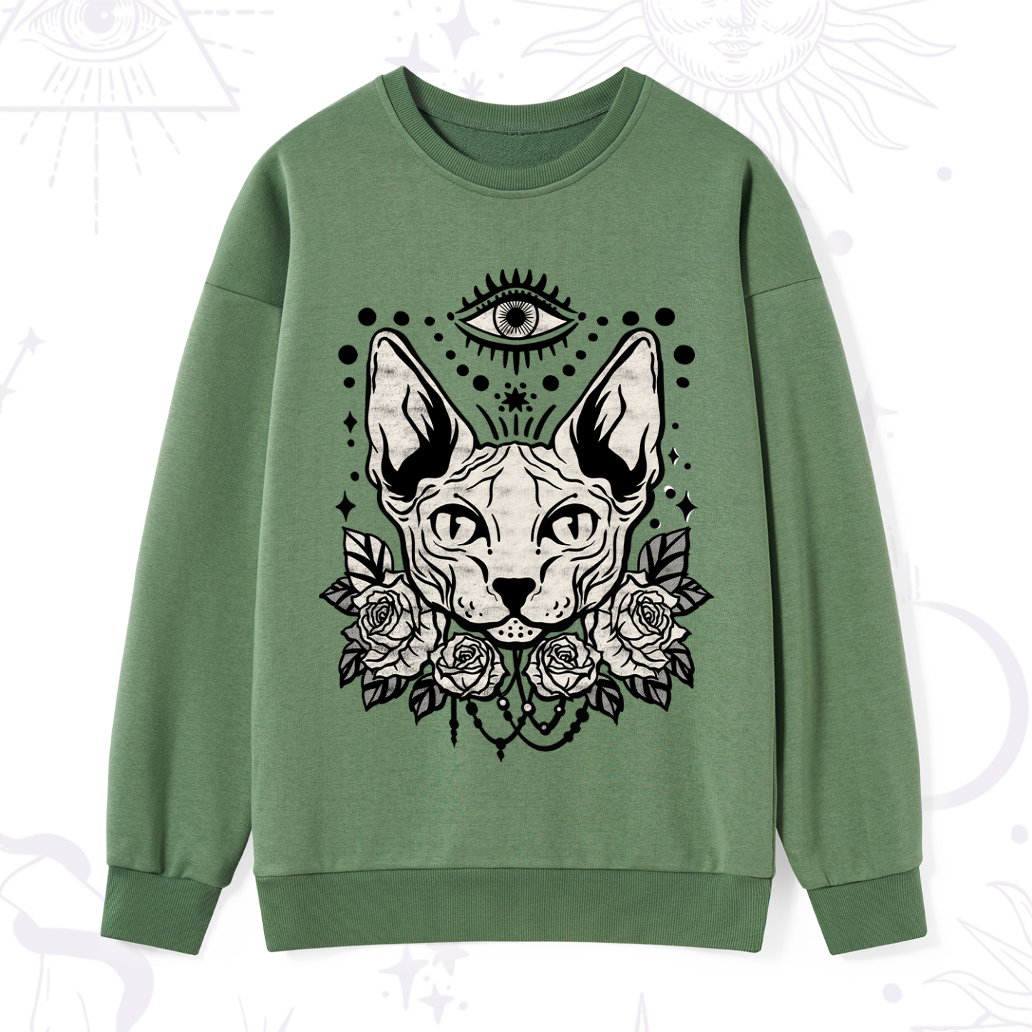 Purplehecate Mystical Cat Sweatshirt
