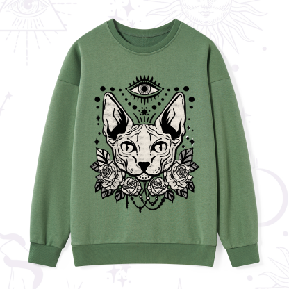 Purplehecate Mystical Cat Sweatshirt