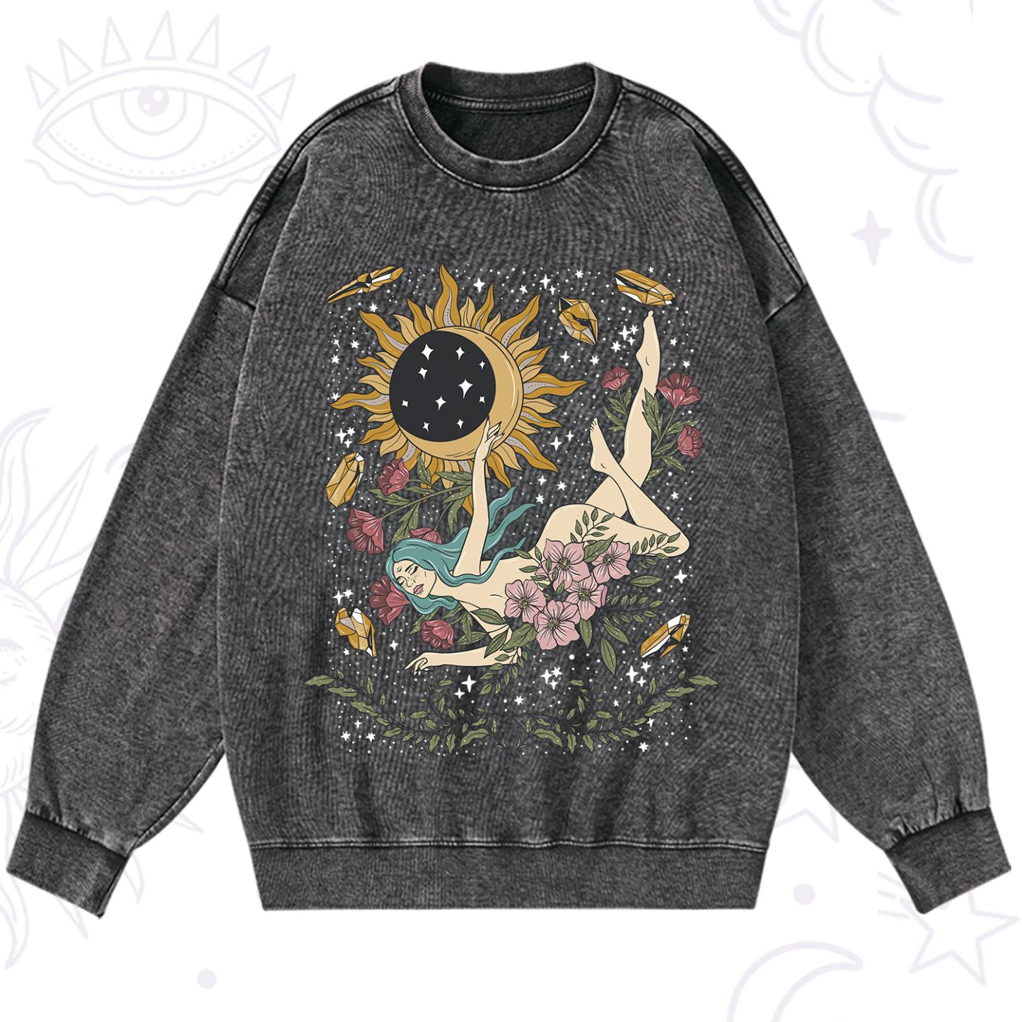 Magic Purplehecate My Girl Your Day Will Come Washed Sweatshirt