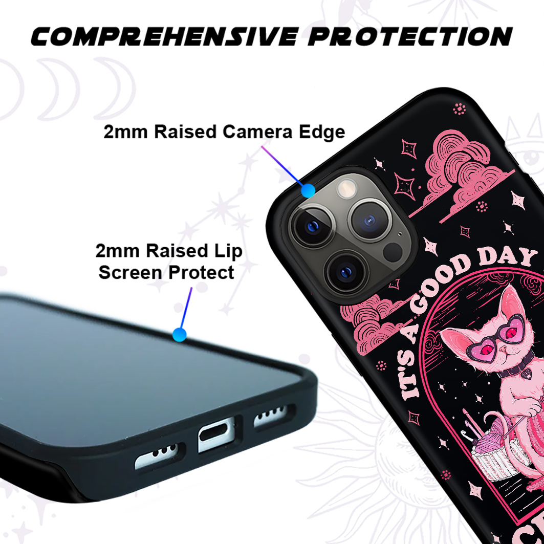 Purplehecate It's A Good Day To Crochet Crop Phone Case