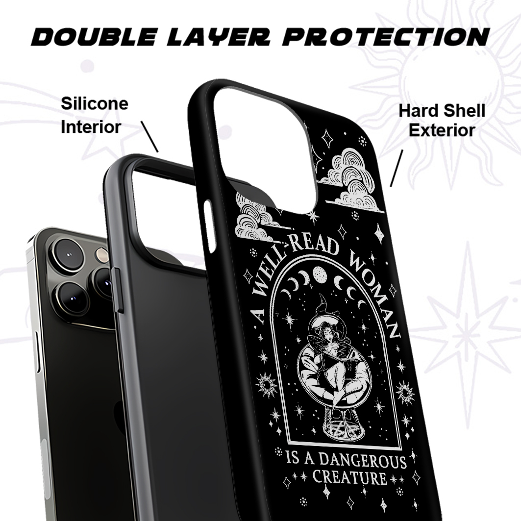 Purplehecate A Well Read Woman Bookish Phone Case