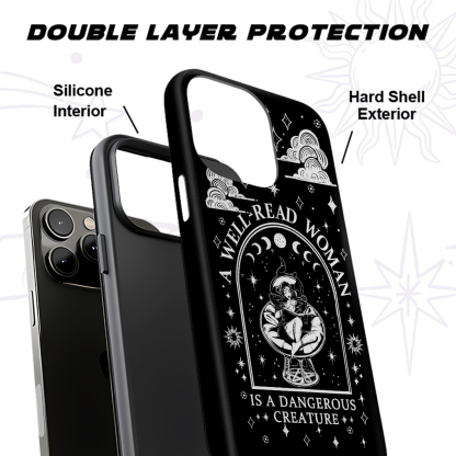 Purplehecate A Well Read Woman Bookish Phone Case