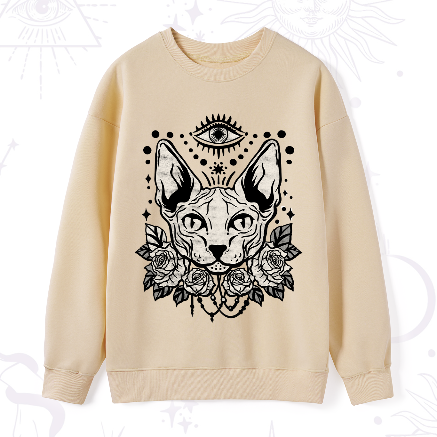 Purplehecate Mystical Cat Sweatshirt