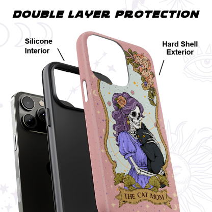 Purplehecate The Mystic Witch Cat Mom Ancient Mirror Phone Case