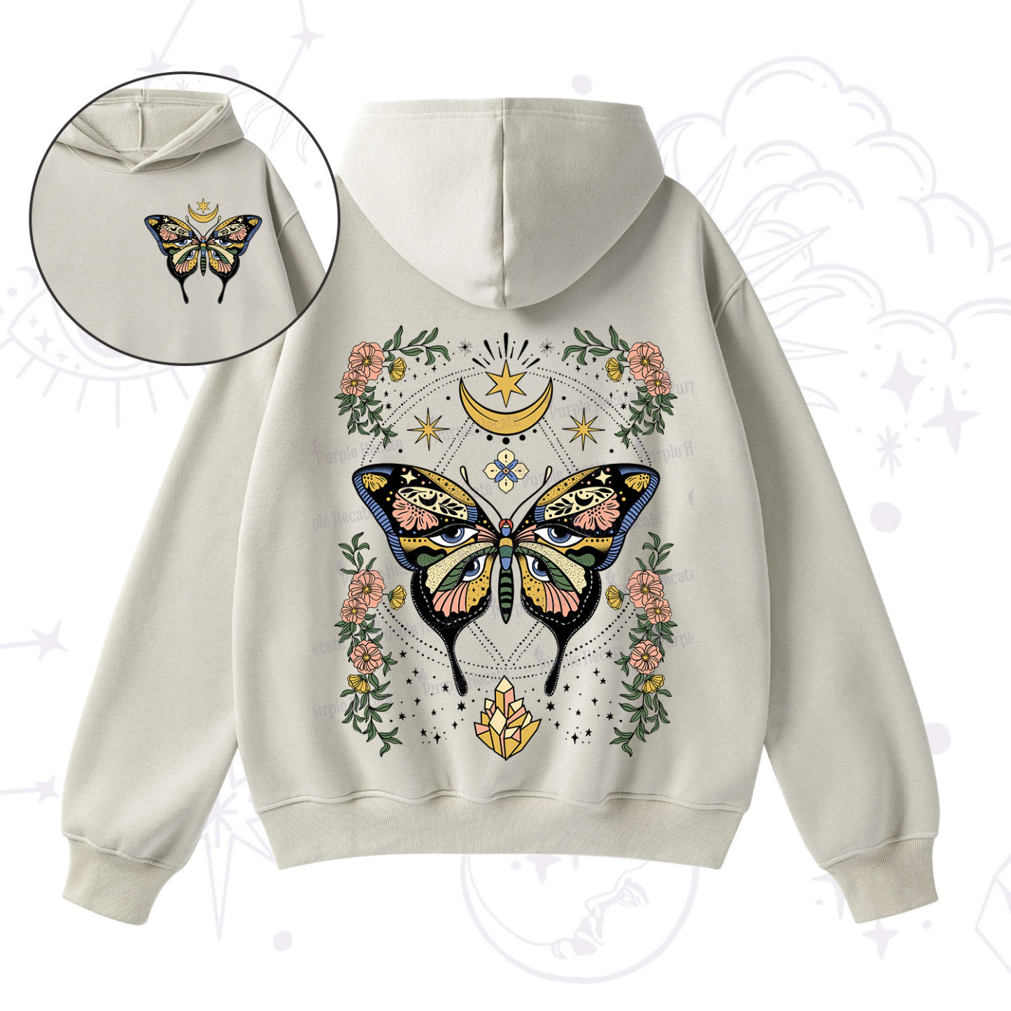 Purplehecate I Am Opening Fleece Hoodie Suit