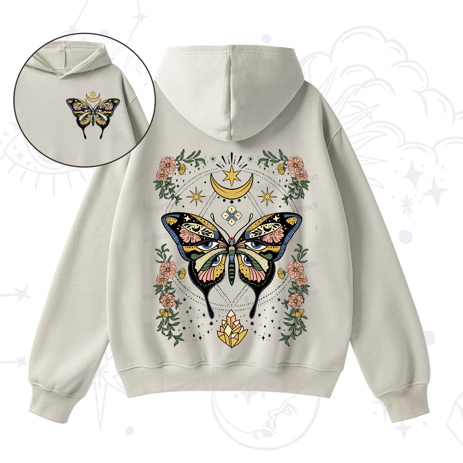 Purplehecate I Am Opening Fleece Hoodie Suit