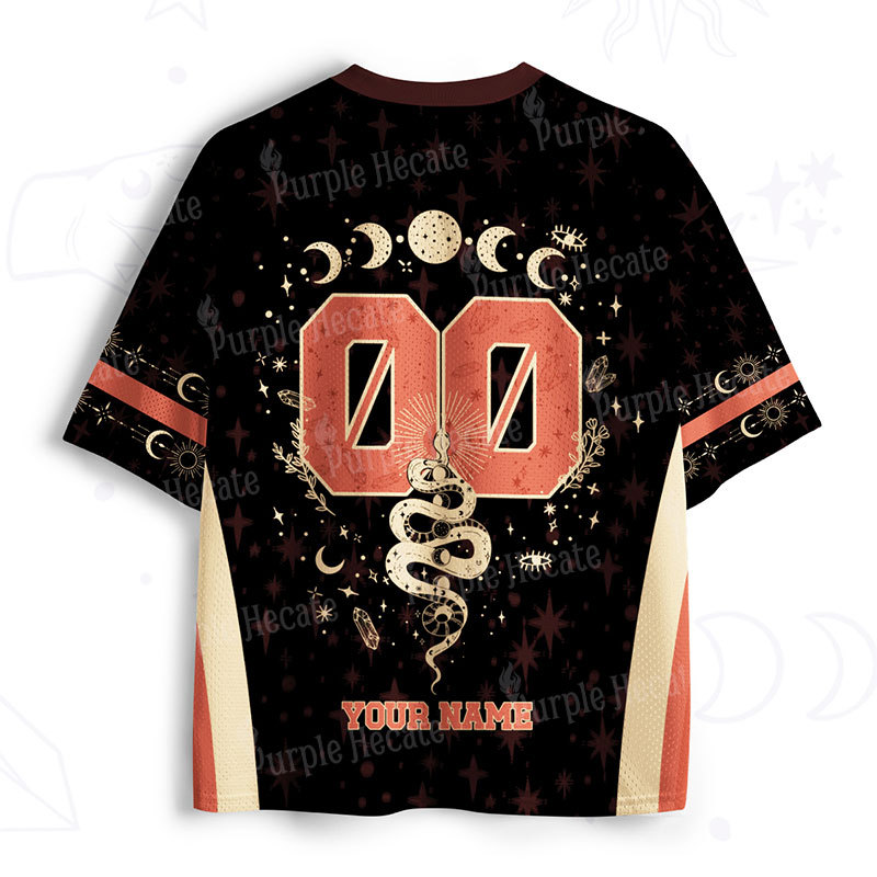 Personalized Purplehecate Mystical Moon Phases Snake Mesh Jersey