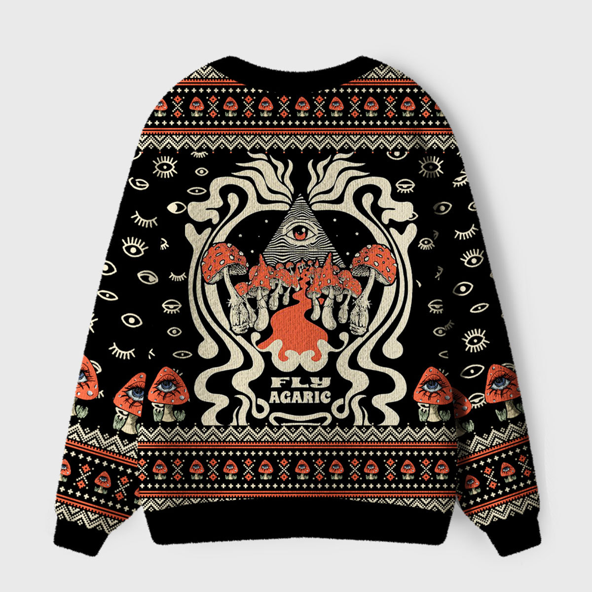 Purplehecate Fly Agaric Mushroom Ugly Cardigan Sweaters