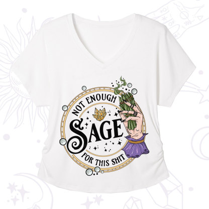 Purplehecate Not Enough Smudge for This Shit V-Neck T-Shirt