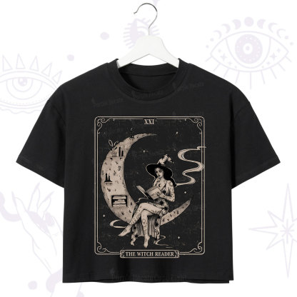 Purplehecate The Witch Reader Crop T-Shirt