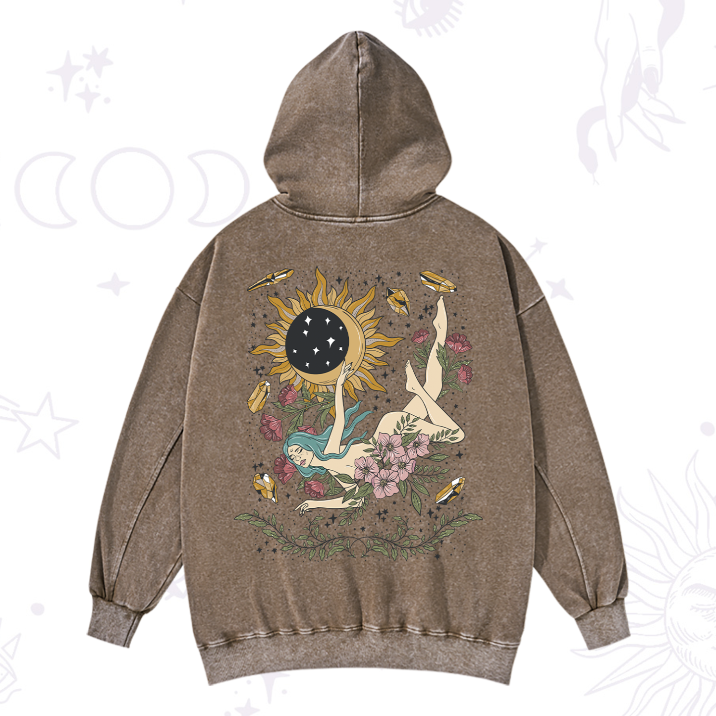 Purplehecate My Girl Your Day Will Come Washed Hoodie