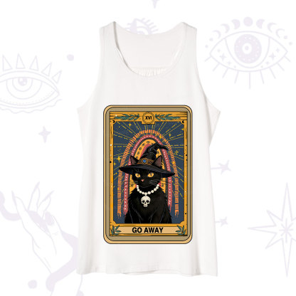 Purplehecate The Go Away Cat Tarot Tank