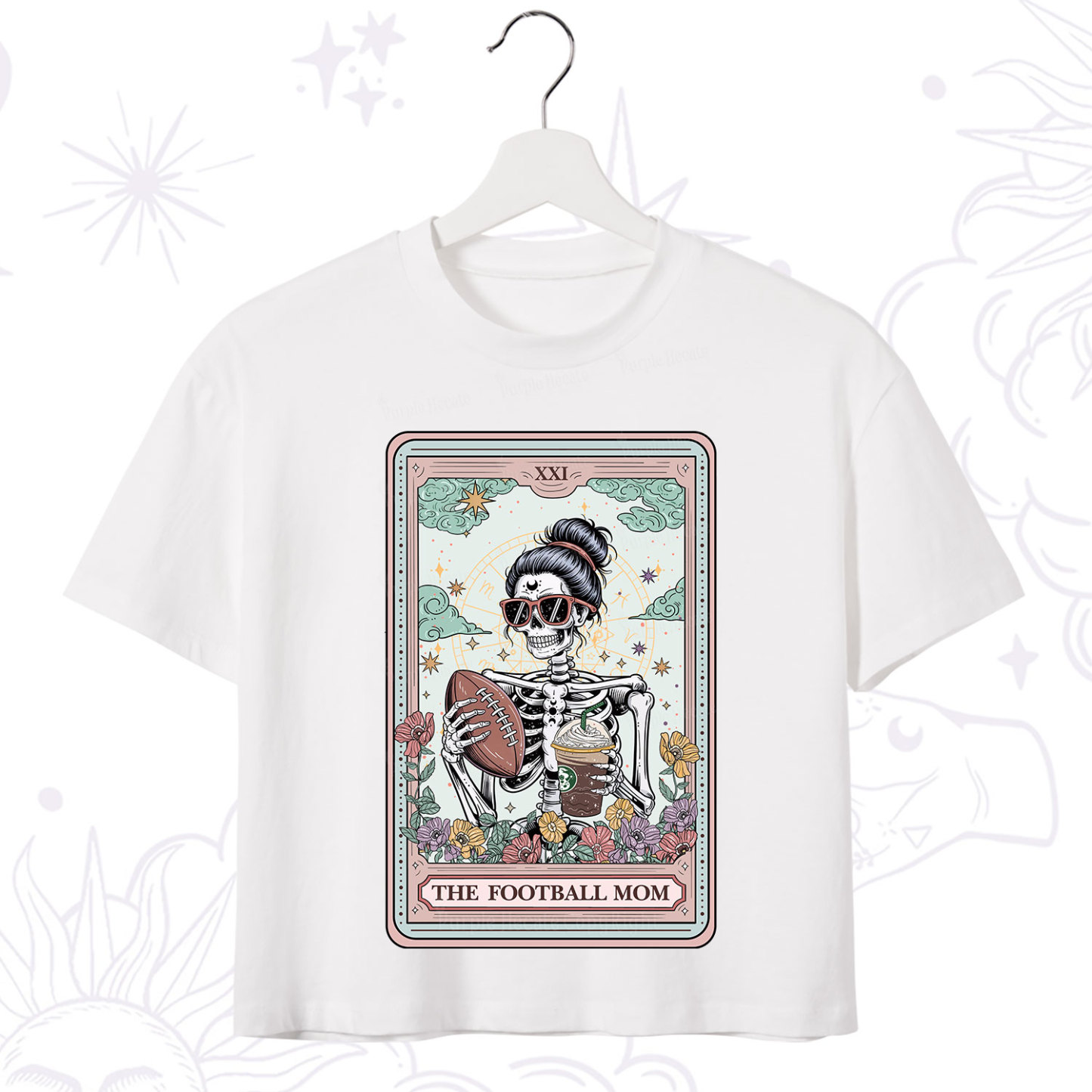 Purplehecate The Football Mom Tarot Crop T-Shirt