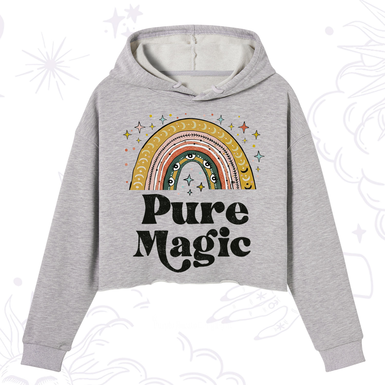 Purplehecate Pure Magic Crop Hoodie