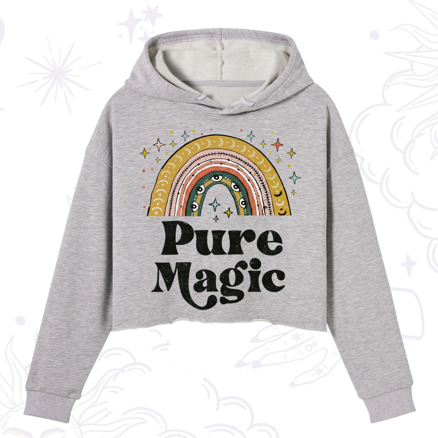 Purplehecate Pure Magic Crop Hoodie