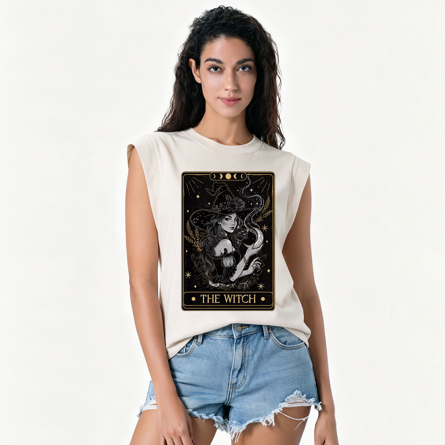 Purplehecate The Witch Enchanted Tarot Card Vintage Washed Tank
