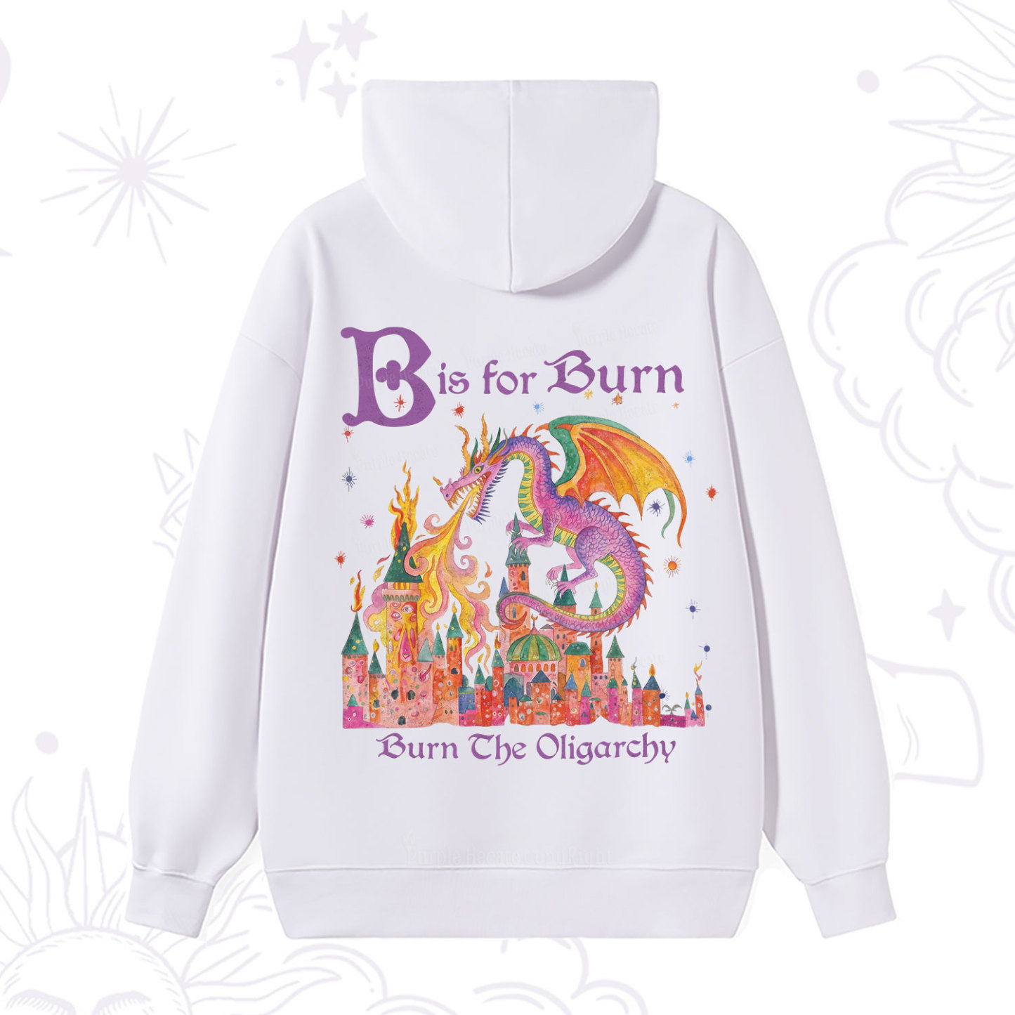 Purplehecate Burn The Oligarchy Hoodie