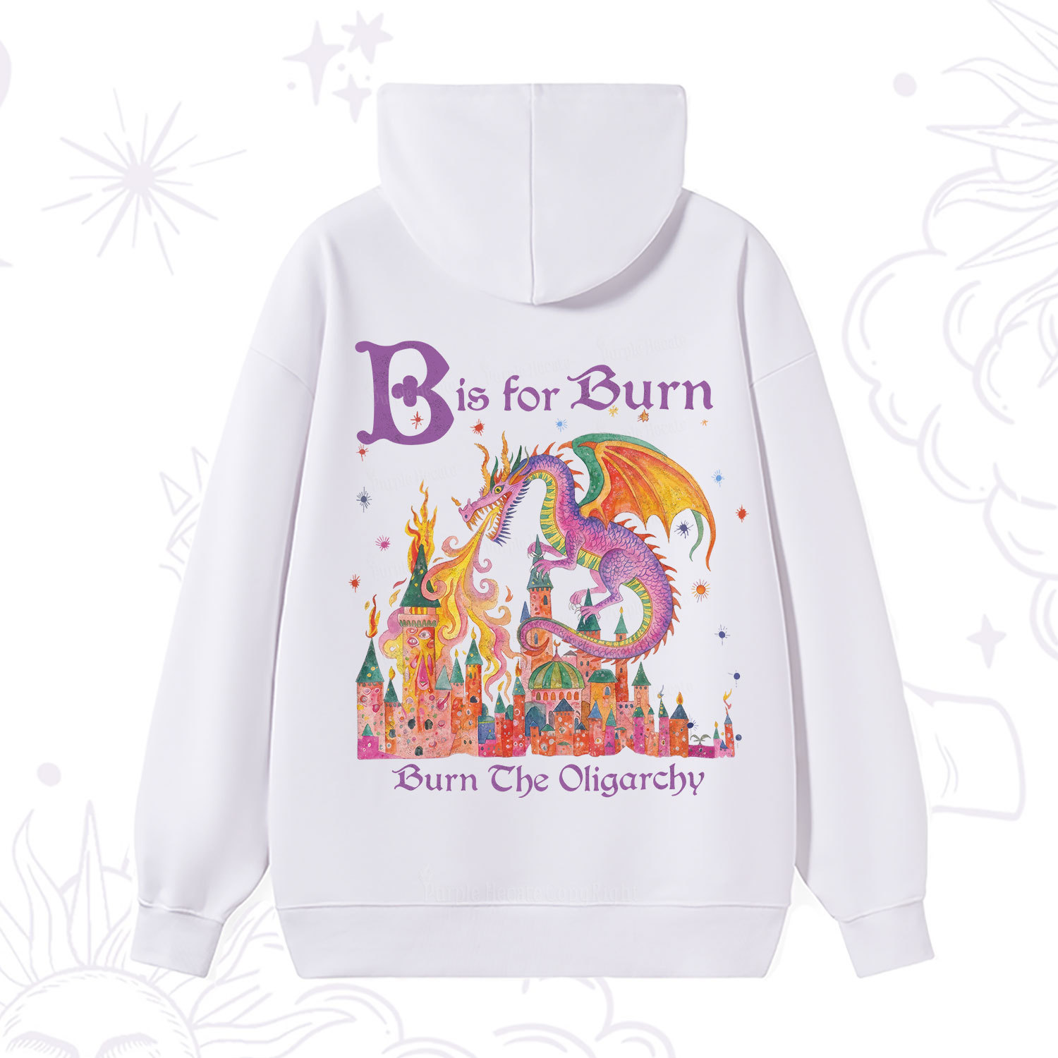 Purplehecate Burn The Oligarchy Hoodie