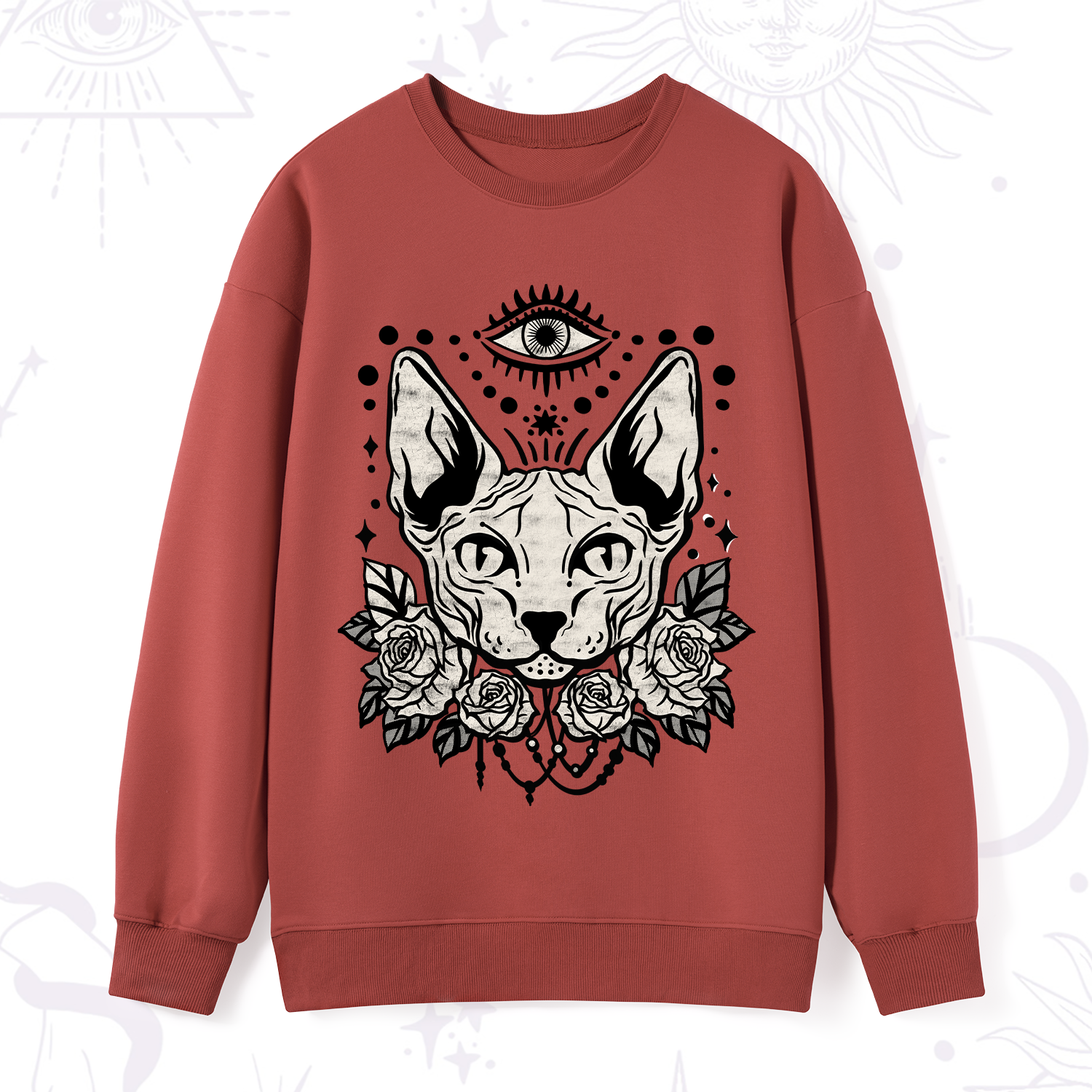 Purplehecate Mystical Cat Sweatshirt