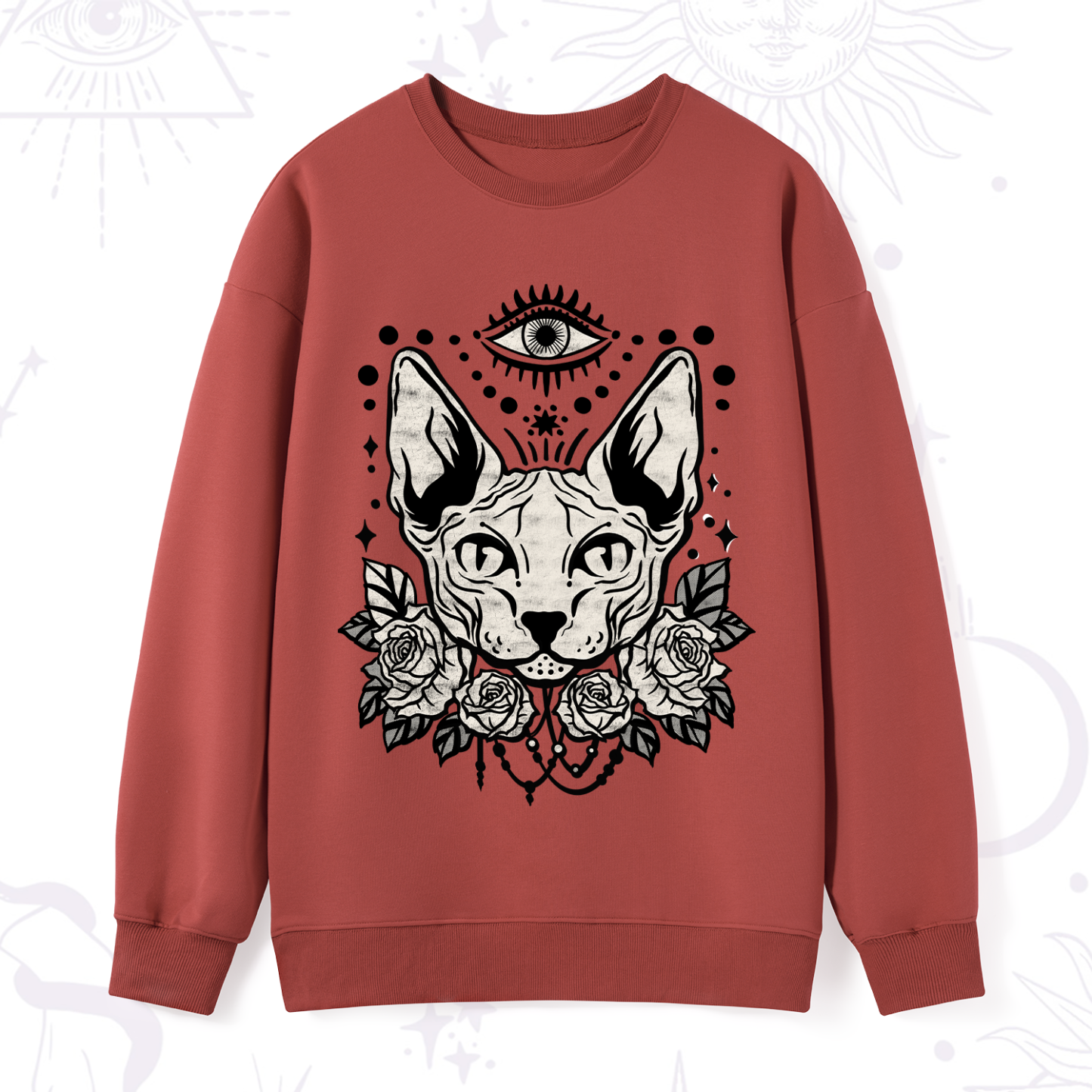 Purplehecate Mystical Cat Sweatshirt