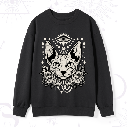 Purplehecate Mystical Cat Sweatshirt