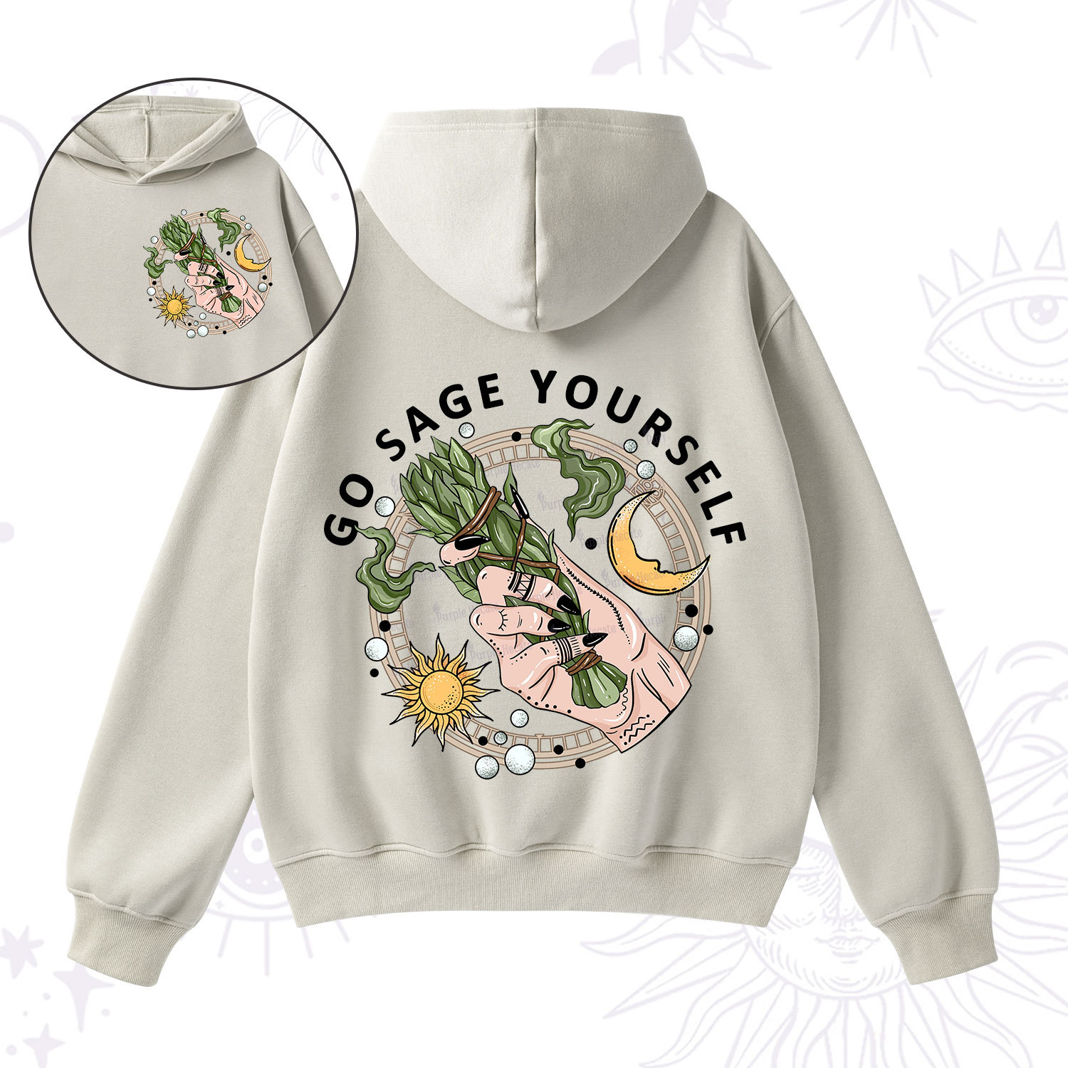 Purplehecate Go Sage Yourself Fleece Hoodie Suit