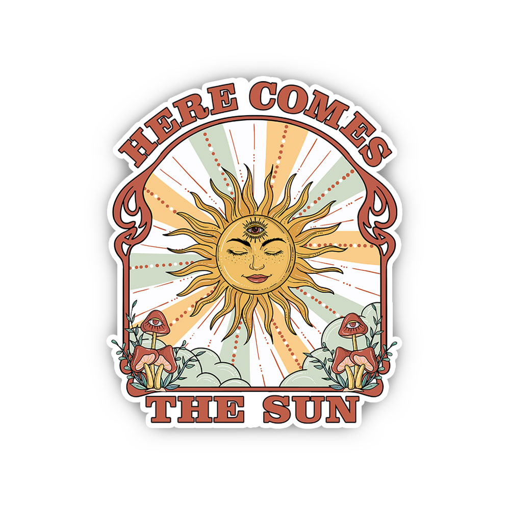 Purplehecate Here Comes The Sun Sticker
