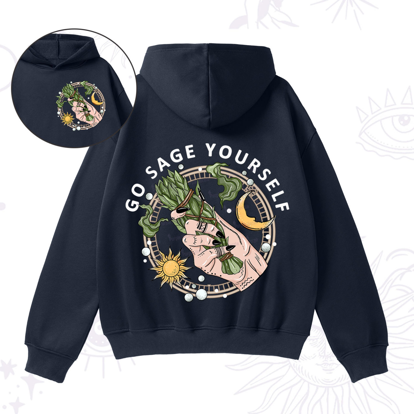 Purplehecate Go Sage Yourself Fleece Hoodie Suit