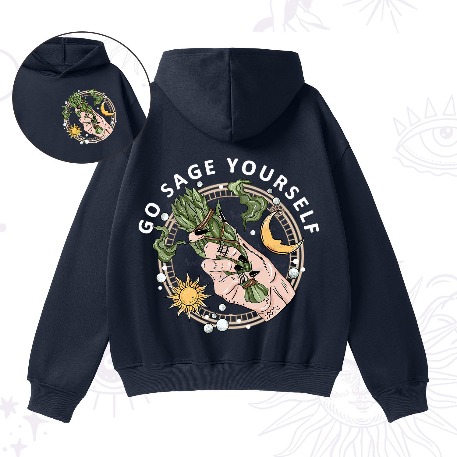 Purplehecate Go Sage Yourself Fleece Hoodie Suit