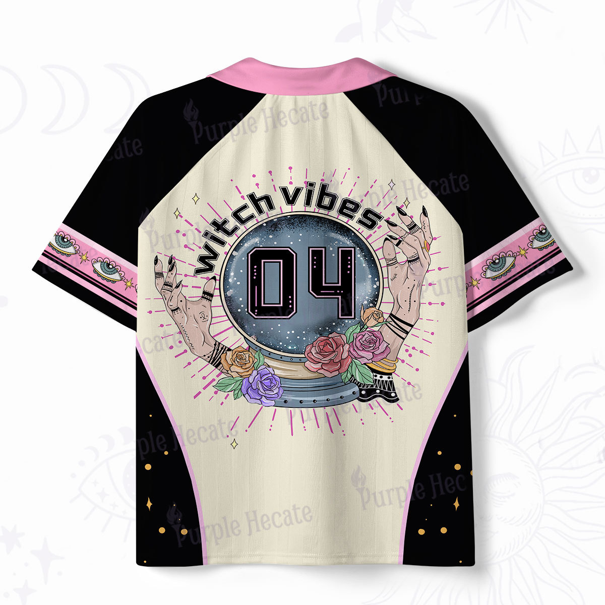 Purplehecate Witch Vibes Magic Polo Collar Unisex Jersey