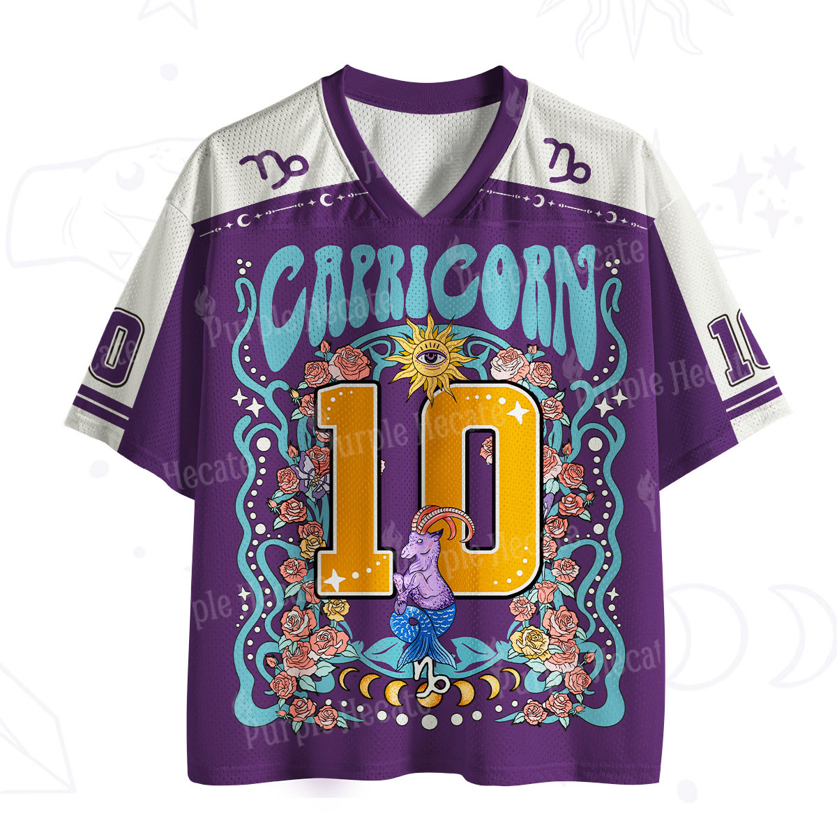 Purplehecate Capricorn Spirit Zodiac Mesh Jersey