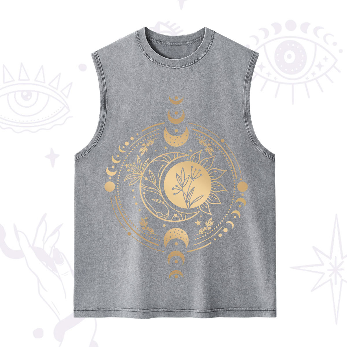 Purplehecate Mystic Moon And Sun Washed Tank
