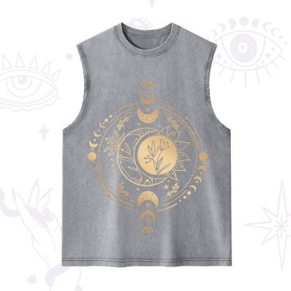 Purplehecate Mystic Moon And Sun Washed Tank