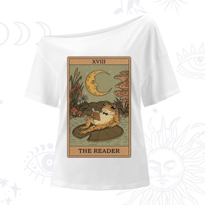 Purplehecate The Reader Frog Tarot One Shoulder T-Shirt