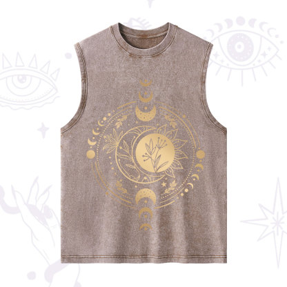 Purplehecate Mystic Moon And Sun Washed Tank