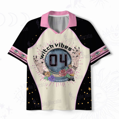 Purplehecate Witch Vibes Magic Polo Collar Unisex Jersey