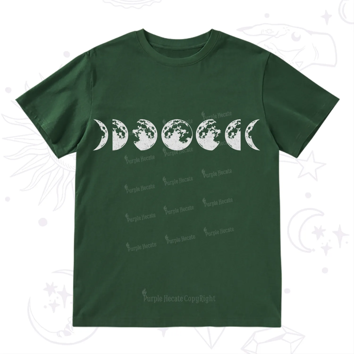 Purplehecate Moon Phases T-Shirt