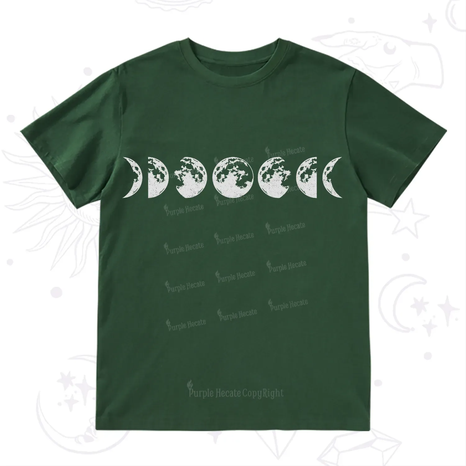 Purplehecate Moon Phases T-Shirt