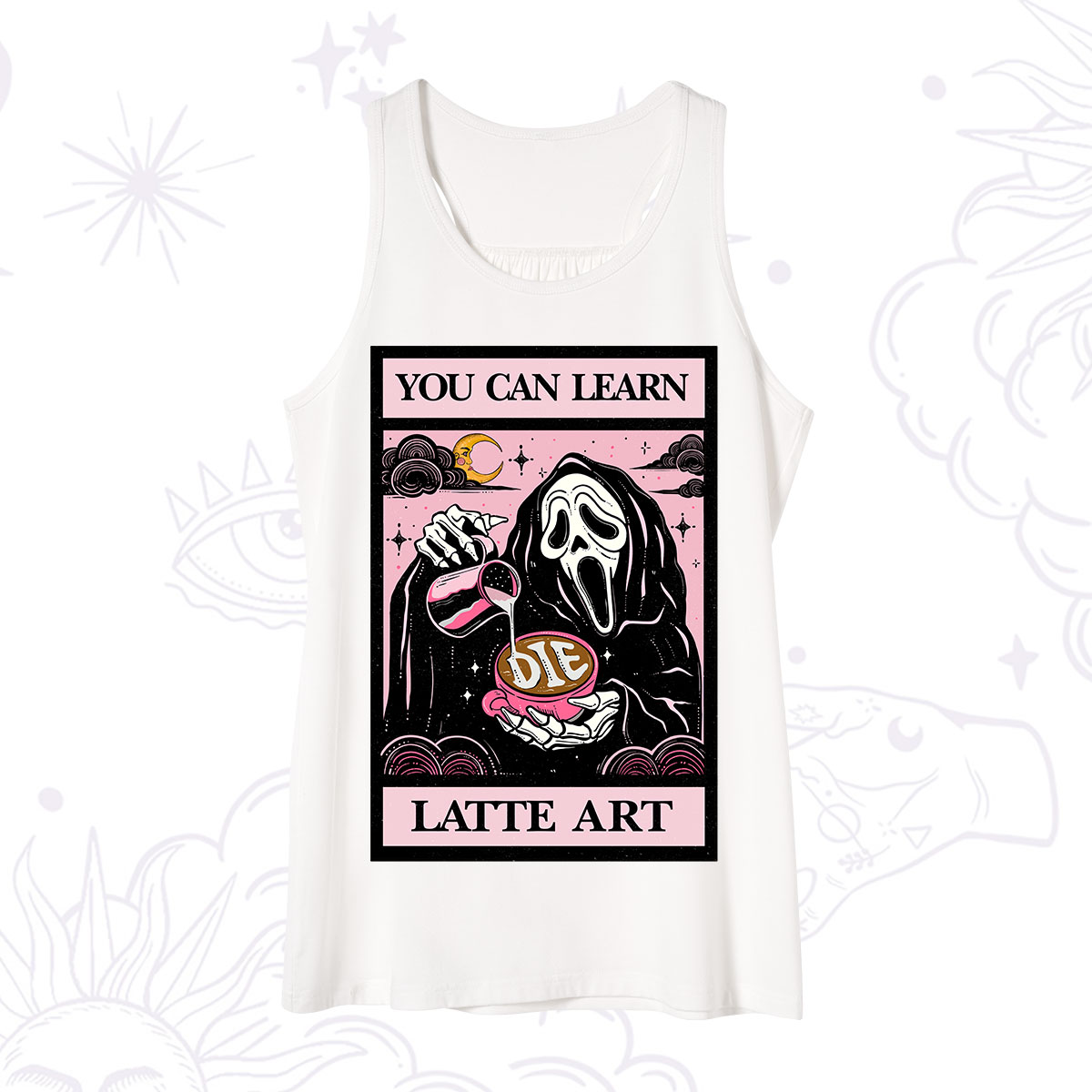 Purplehecate The You Can Learn Latte Art Oracle Card Tank